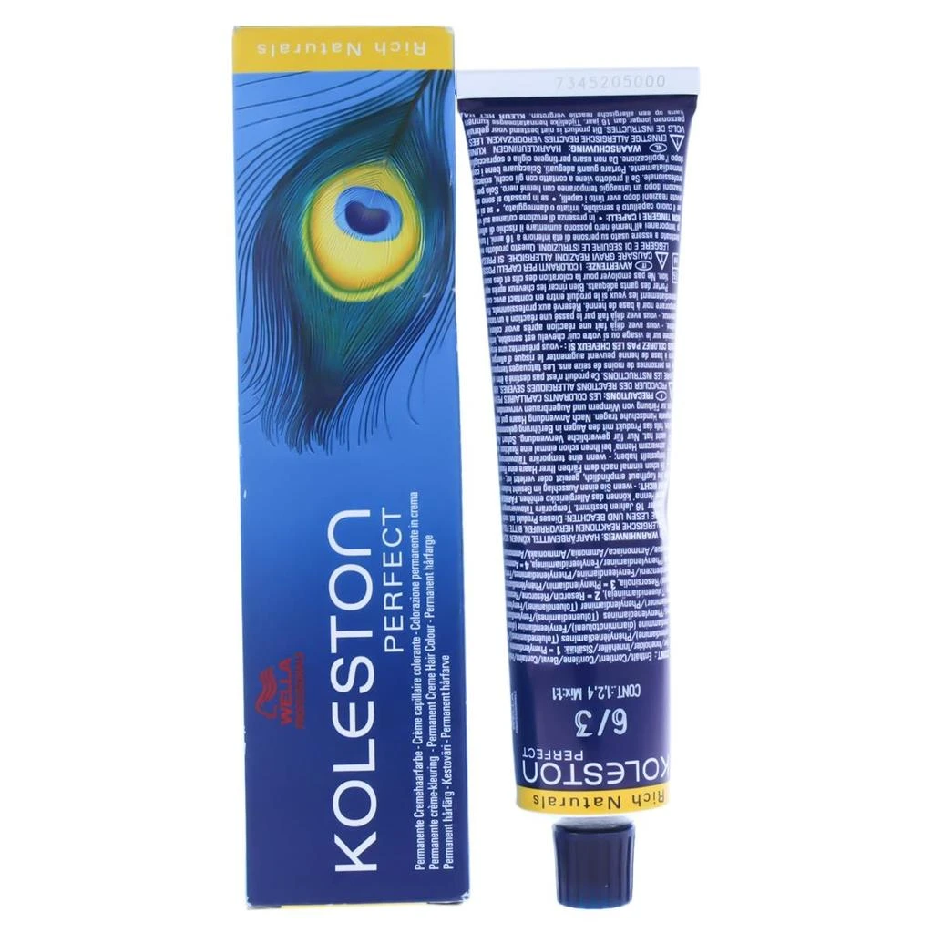 商品Wella|Wella I0084361 Koleston Perfect Permanent Creme Hair Color for Unisex - 6 3 Dark Gold Blonde - 2 oz,价格¥142,第1张图片