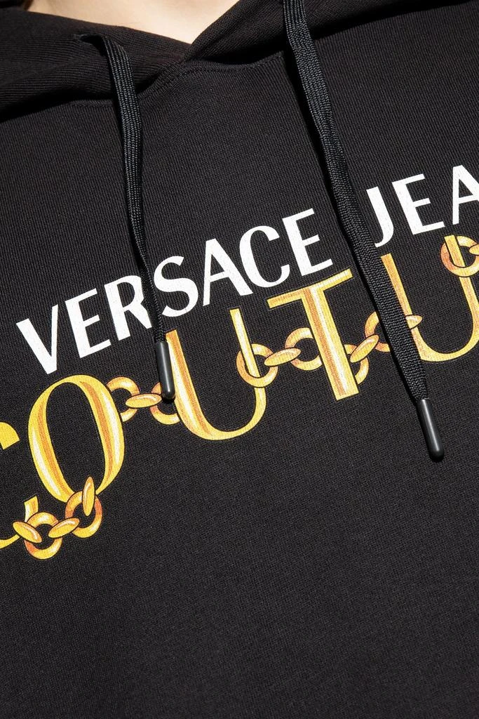 商品Versace|Versace Jeans Couture Logo Printed Drawstring Hoodie,价格¥1316,第5张图片详细描述