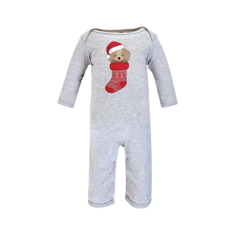 商品Hudson|Baby Girls and Boys Christmas Cotton Coveralls, Pack of 3,价格¥173,第3张图片详细描述