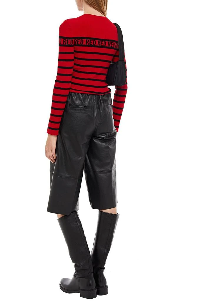 商品RED Valentino|Ribbed striped intarsia-knit sweater,价格¥929,第3张图片详细描述