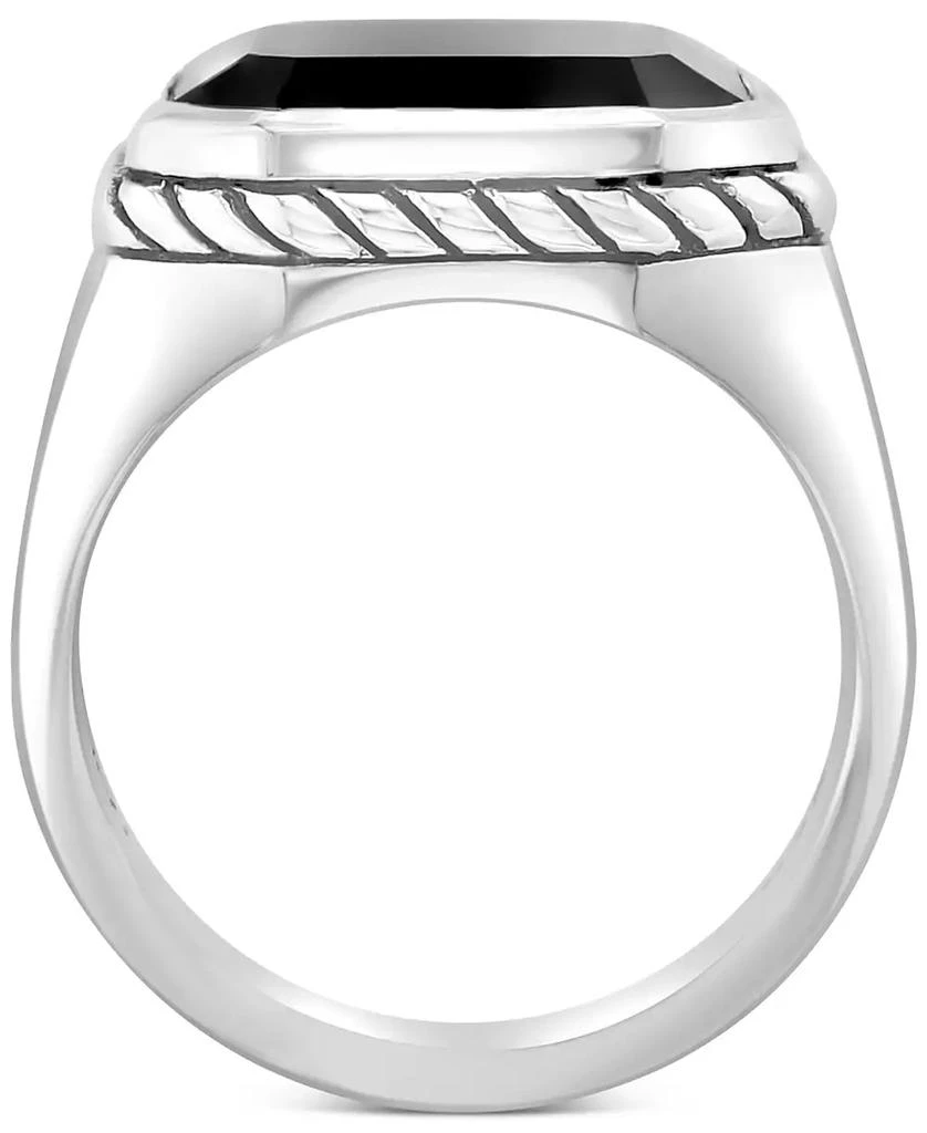 商品Effy|EFFY® Men's Onyx Ring in Sterling Silver,价格¥936,第4张图片详细描述