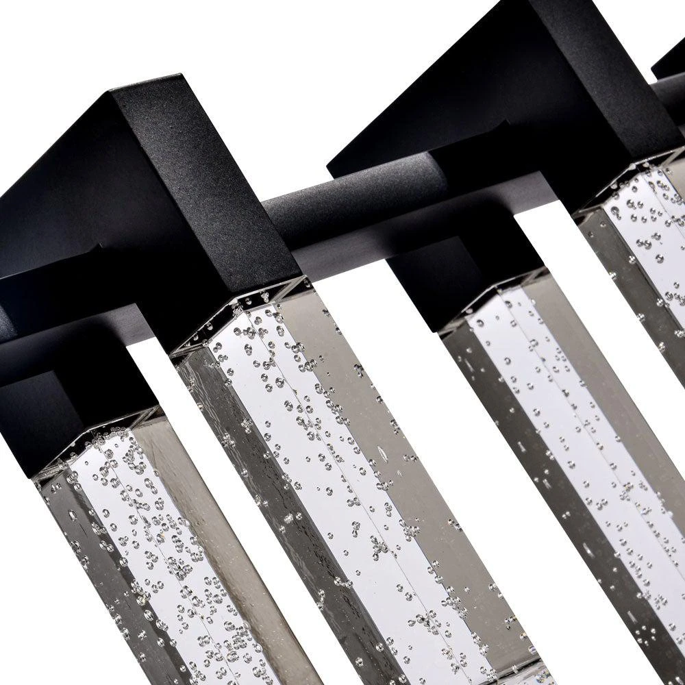 商品VONN Lighting|Sorrento VAC3137BL 40" Integrated LED Linear Chandelier Lighting Fixture in Black with 7 Shades,价格¥3636,第3张图片详细描述