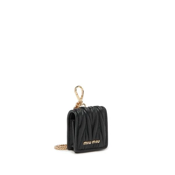 商品Miu Miu|Leather Key Ring,价格¥2568,第1张图片