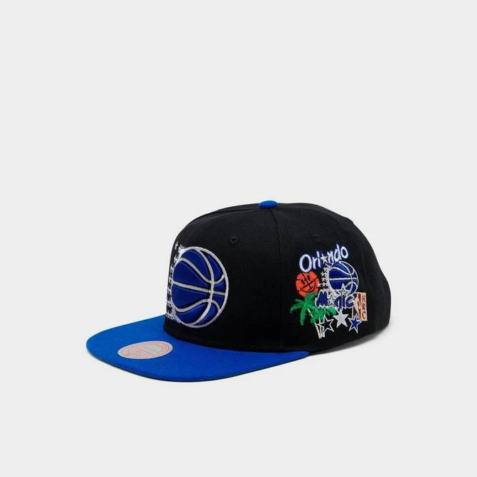 商品Mitchell and Ness|Mitchell & Ness NBA Orlando Magic Patch Overload Snapback Hat,价格¥186,第1张图片