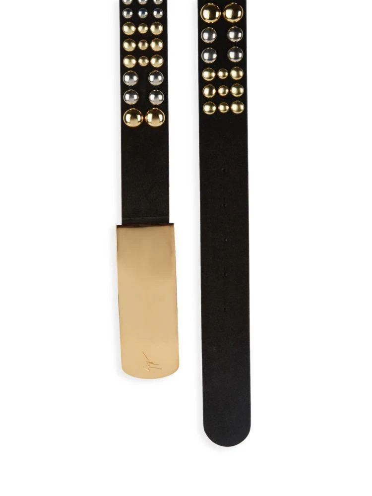 商品Giuseppe Zanotti|Studded Leather Belt,价格¥1835,第2张图片详细描述