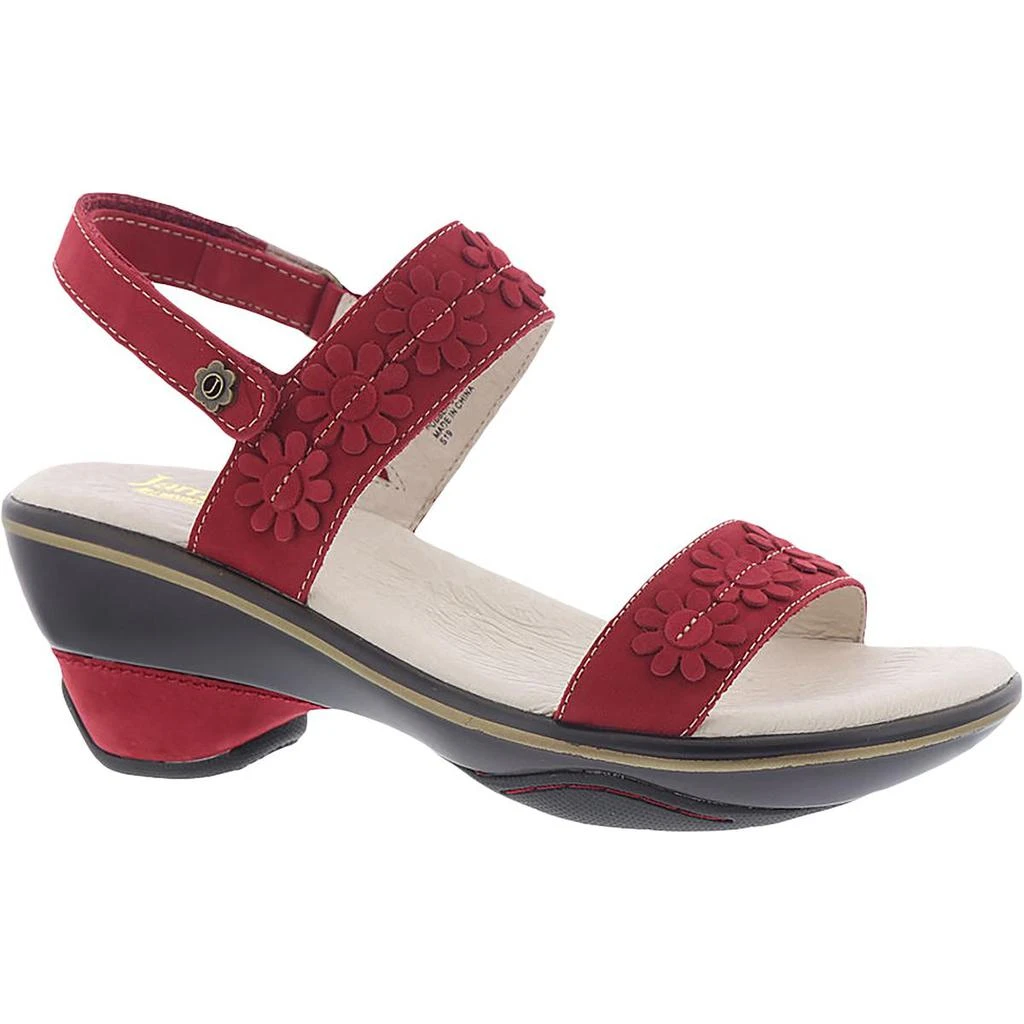 商品Jambu|Jambu Womens Daisy Leather Adjustable Heel Sandals,价格¥199,第1张图片