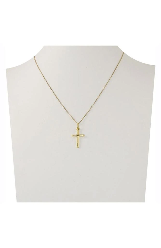 商品Savvy Cie Jewels|18K Gold Vermeil Italian Design Cross Pendant Necklace,价格¥188,第3张图片详细描述