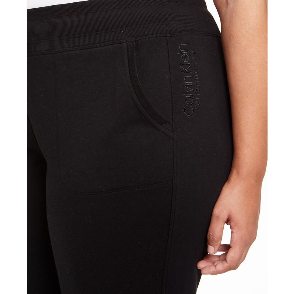 商品Calvin Klein|Plus Size Tie-Waist Jogger Pants,价格¥215-¥257,第6张图片详细描述