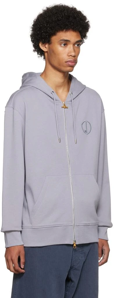 商品Dunhill|Gray D Zip Hoodie,价格¥1498,第2张图片详细描述