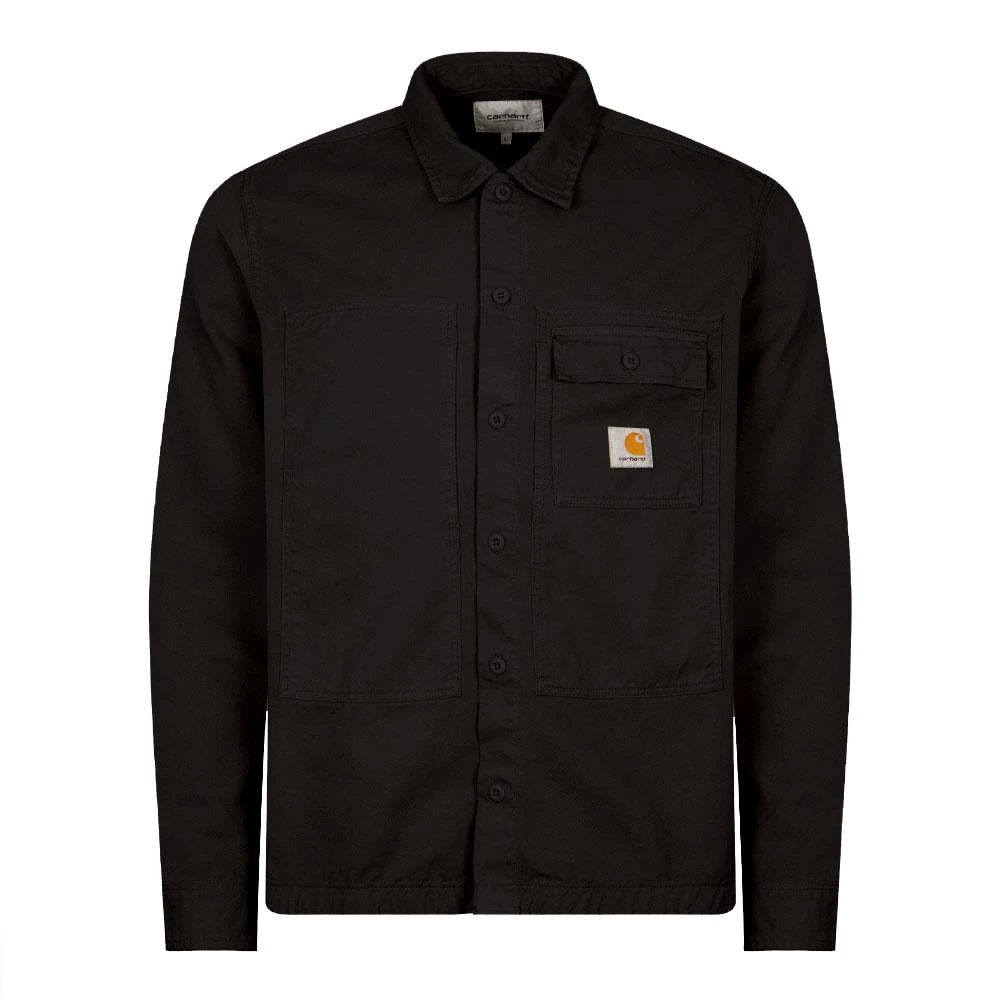 商品Carhartt|Carhartt Long Sleeve Charter Shirt - Black,价格¥776,第1张图片