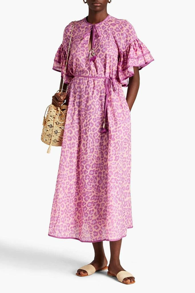 商品Zimmermann|Ruffled leopard-print cotton midi dress,价格¥2871,第2张图片详细描述
