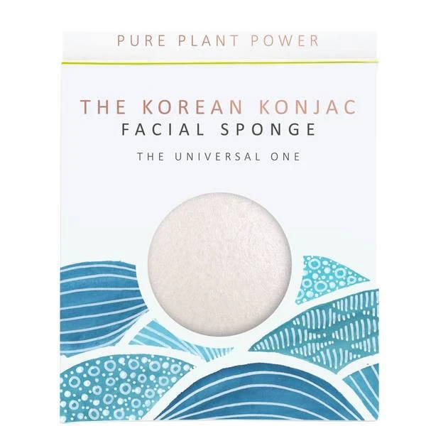 商品The Konjac Sponge Company|The Konjac Sponge Company The Elements Water Facial Sponge - 100% Pure White 30g,价格¥112,第1张图片