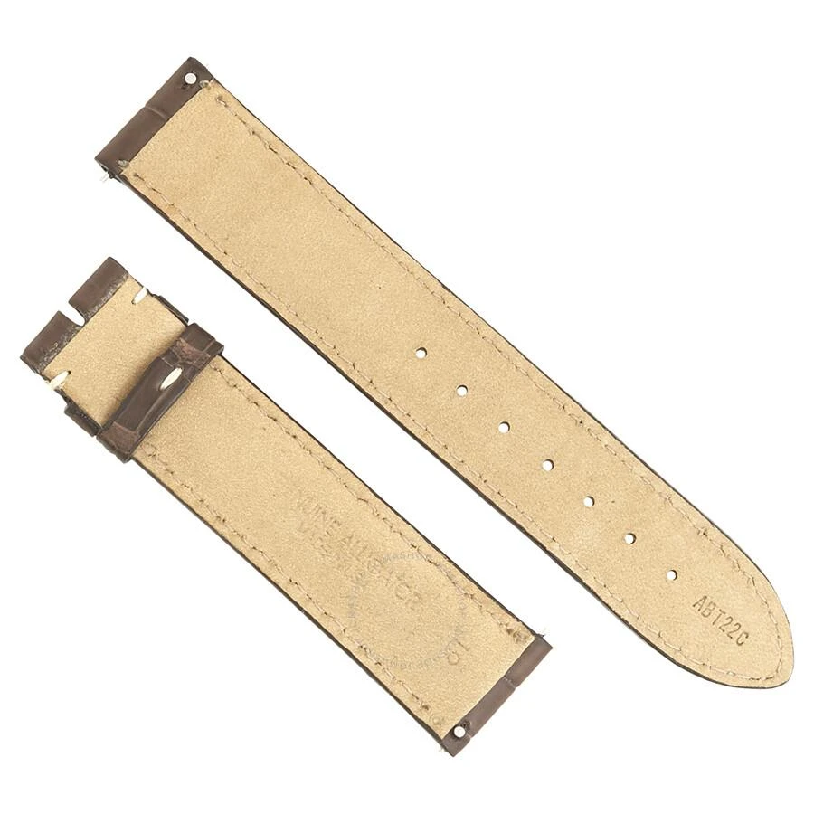 商品Hadley Roma|Matte Dark Brown Alligator Leather Strap,价格¥371,第2张图片详细描述