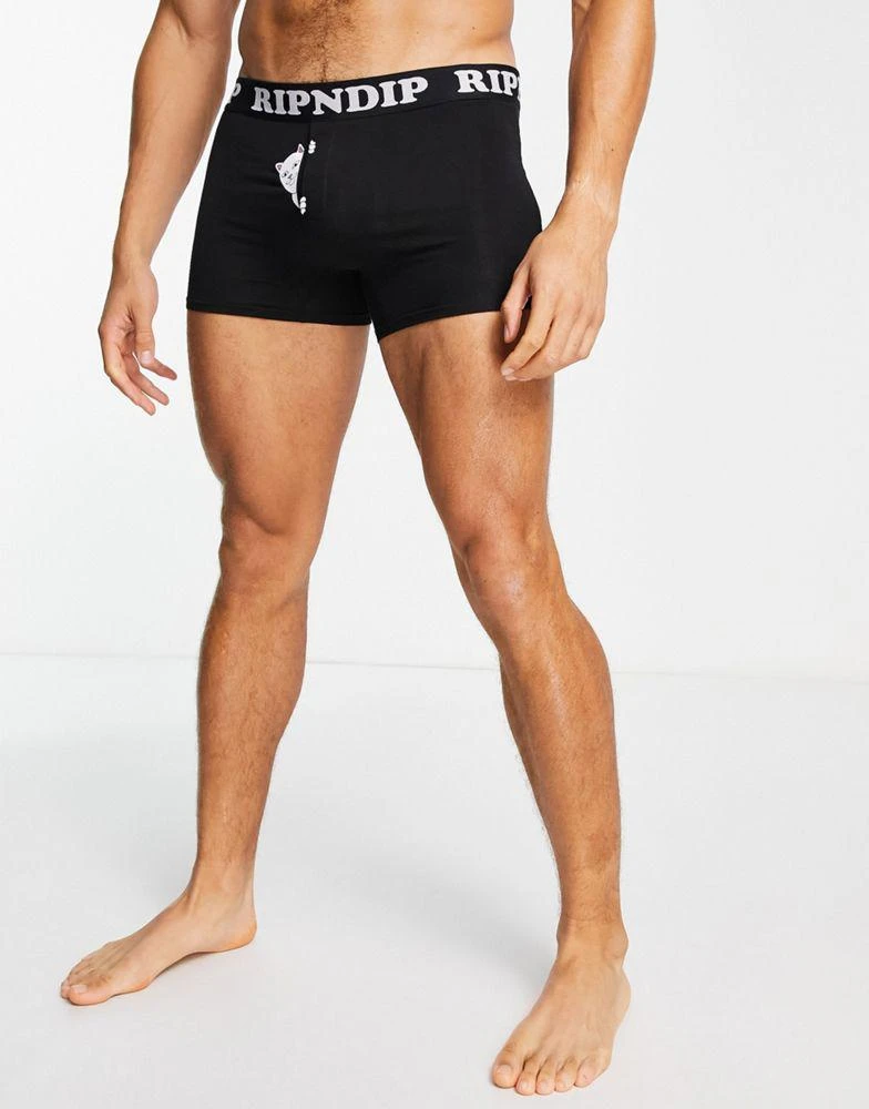 商品Rip N Dip|RIPNDIP peek a nermal boxers in black,价格¥173,第2张图片详细描述