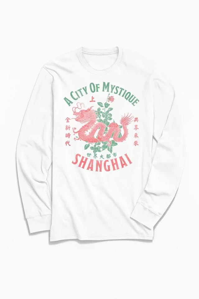 商品Urban Outfitters|Travel Apparel Shanghai Long Sleeve Tee,价格¥296,第1张图片