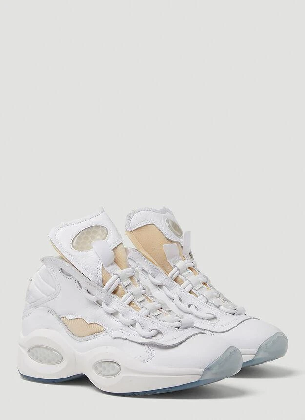 商品MAISON MARGIELA|Memory of Question Sneakers in White,价格¥1038,第2张图片详细描述