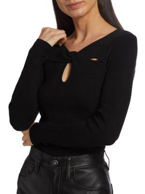 Cut Out Rib Sweater商品第4张图片规格展示