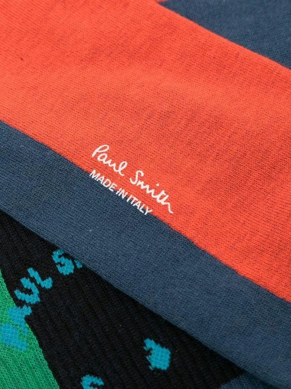 商品Paul Smith|PAUL SMITH side logo-print detail socks,价格¥333,第2张图片详细描述