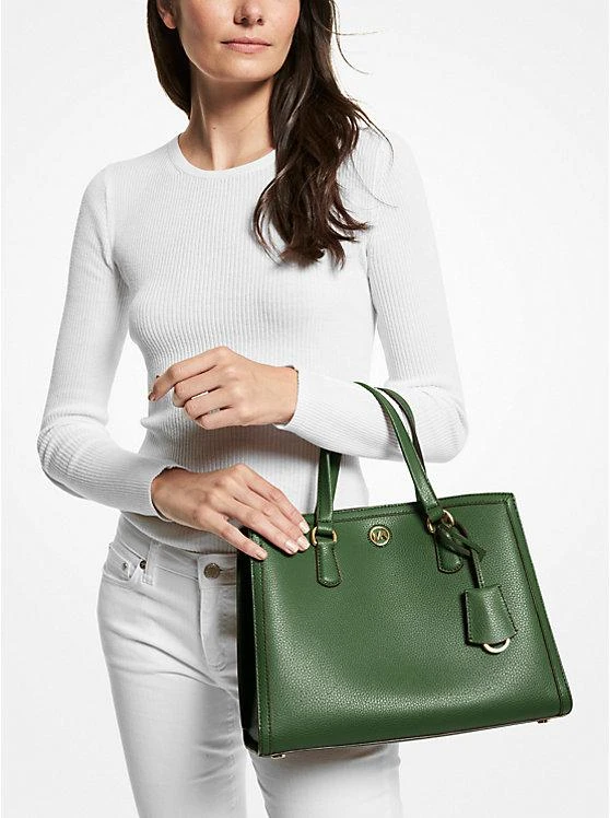 商品Michael Kors|Chantal Medium Pebbled Leather Satchel,价格¥1795,第3张图片详细描述