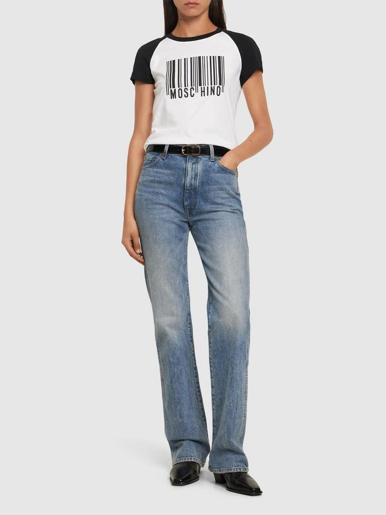 商品Moschino|Printed Cotton Jersey T-shirt,价格¥1284,第1张图片