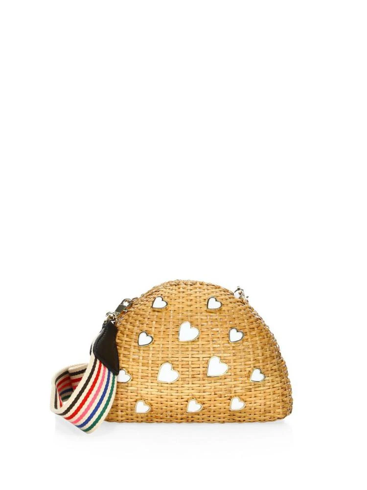 商品Edie Parker|Wicker Heart Shoulder Clutch Bag,价格¥6694,第1张图片