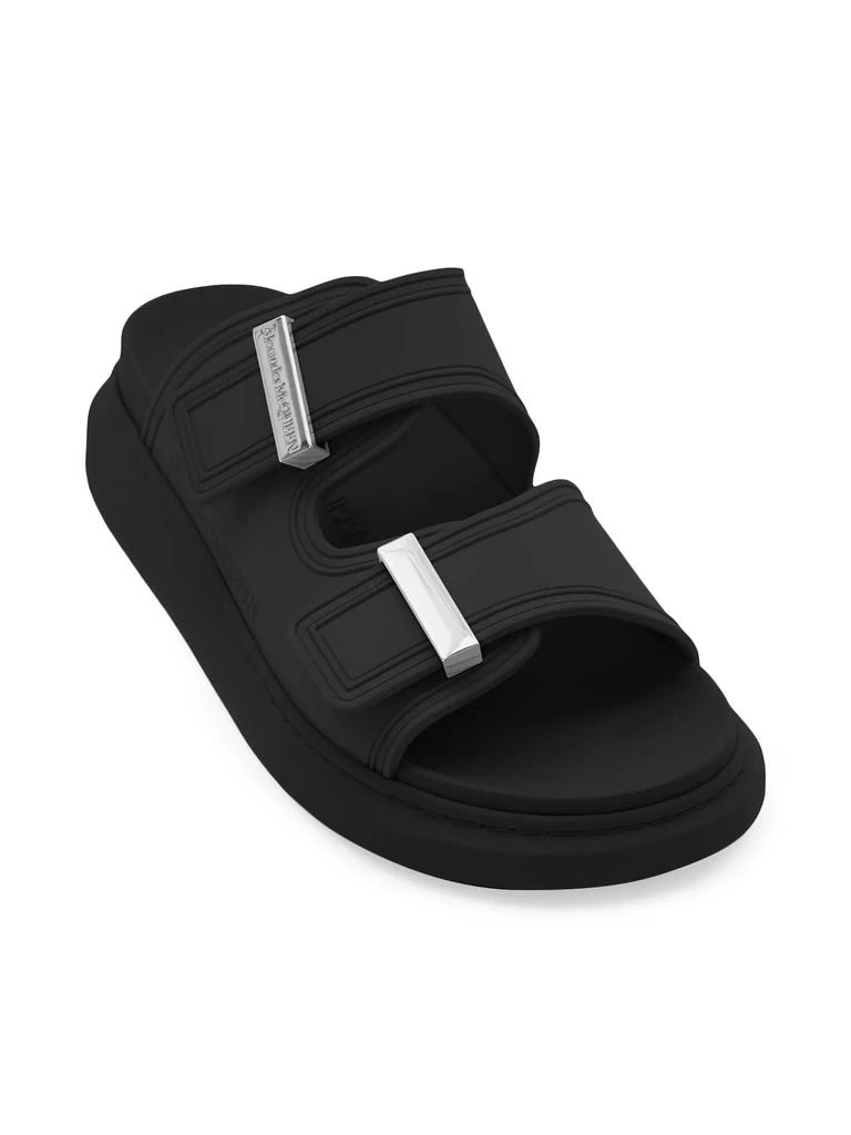 商品Alexander McQueen|Rubber Double-Strap Slides,价格¥2630,第2张图片详细描述