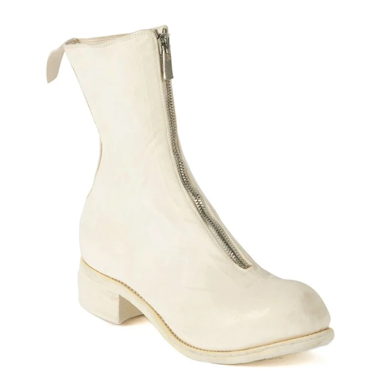 GUIDI 白色女士踝靴 PL2-SHFGCV-CO00T-WHITE 商品