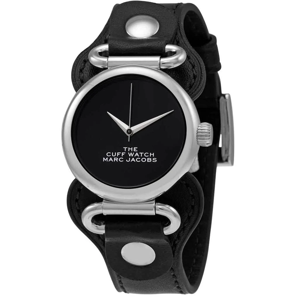 商品Marc Jacobs|The Cuff Quartz Black Dial Ladies Watch MJ0120179290,价格¥376,第1张图片