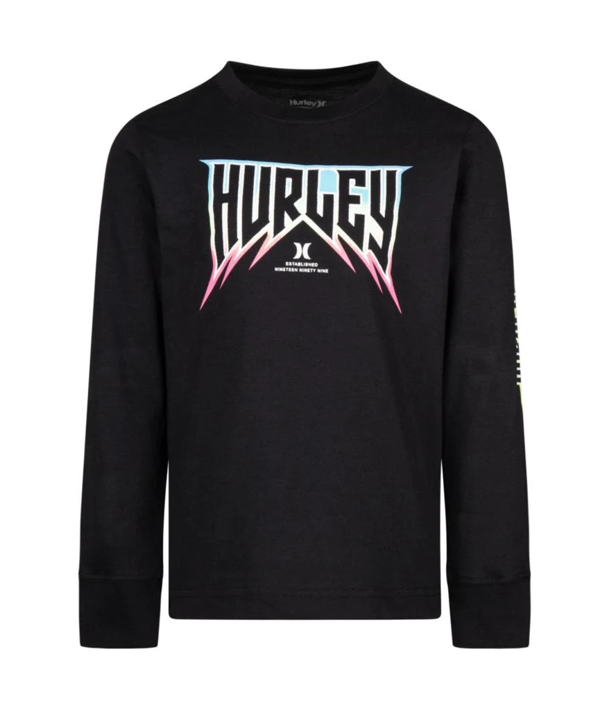 商品Hurley|Long Sleeve Wave Tallica Graphic T-Shirt (Little Kids),价格¥144,第1张图片