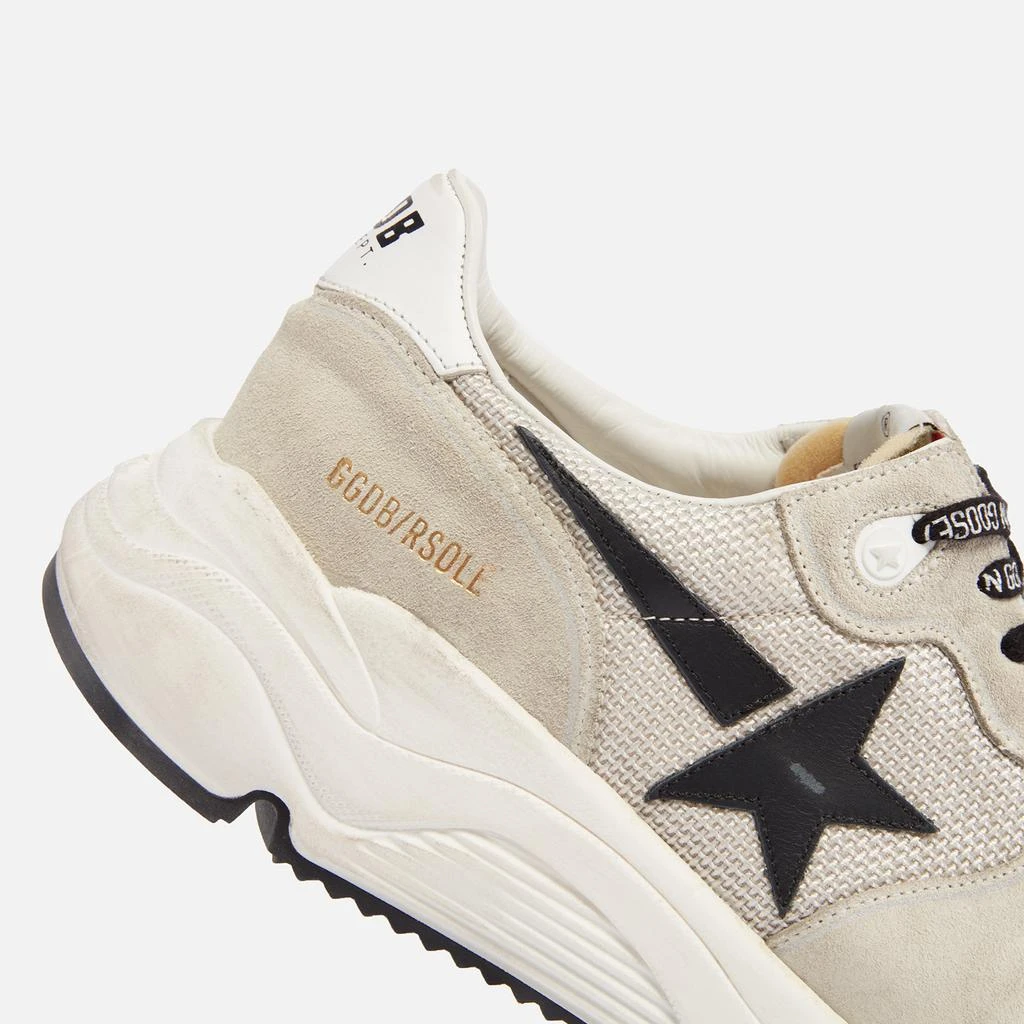 商品Golden Goose|Golden Goose Running Leather, Suede and Mesh Trainers,价格¥2643,第4张图片详细描述