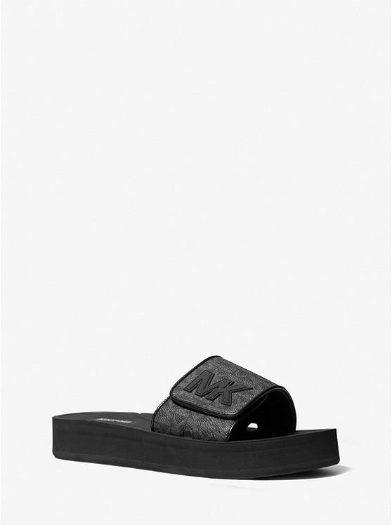 商品Michael Kors|Logo Platform Slide Sandal,价格¥556,第1张图片