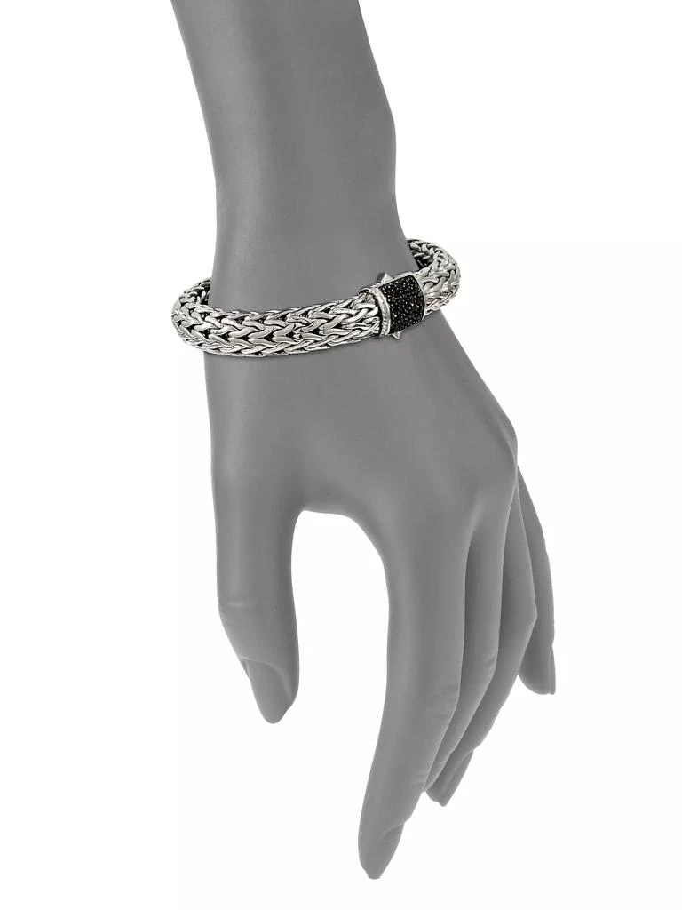 商品John Hardy|Classic Chain Black Sapphire & Sterling Silver Large Bracelet,价格¥13115,第2张图片详细描述