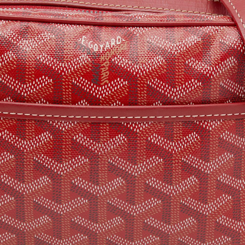 Goyard Red Goyardine Coated Canvas Sac Cap Vert Crossbody Bag商品第5张图片规格展示