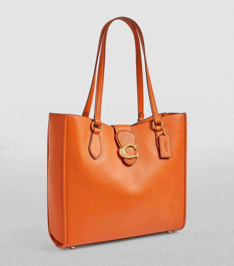 商品Coach|Leather Theo Tote Bag,价格¥2612,第3张图片详细描述