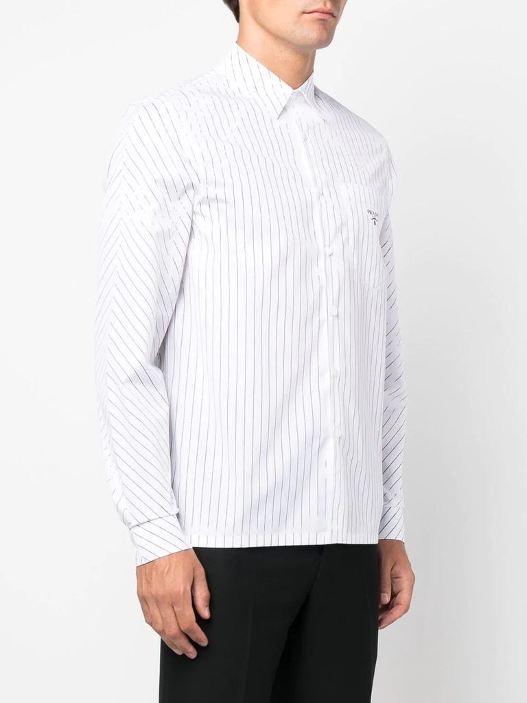 PRADA pinstripe cotton shirt商品第4张图片规格展示