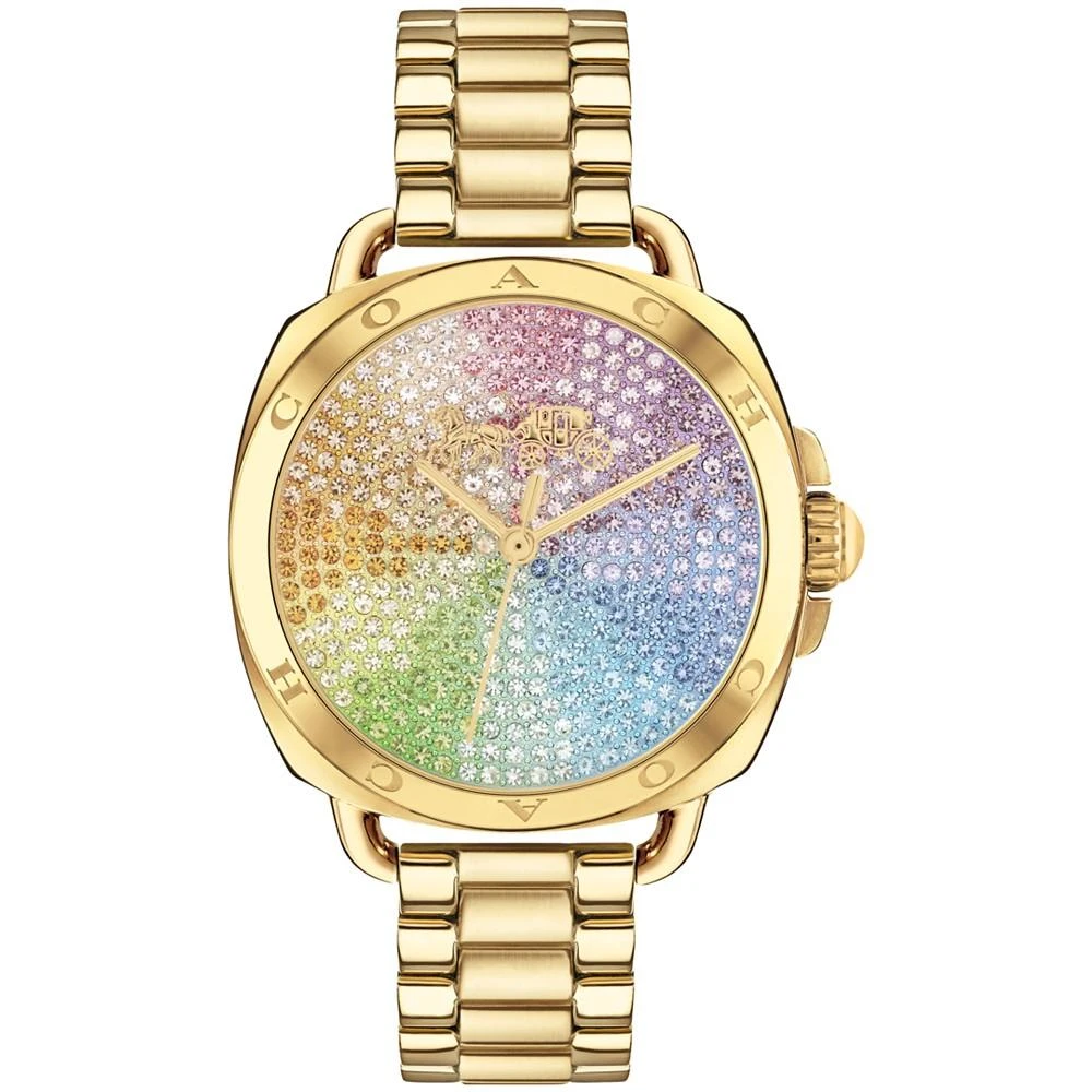 商品Coach|Women's Tatum Gold-Tone Stainless Steel Bracelet Watch, 34mm,价格¥2965,第1张图片