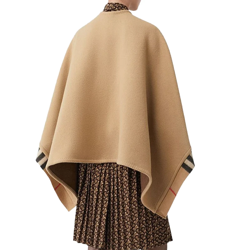 Burberry 博柏利 女士格纹装饰羊毛混纺披肩 8025563 商品