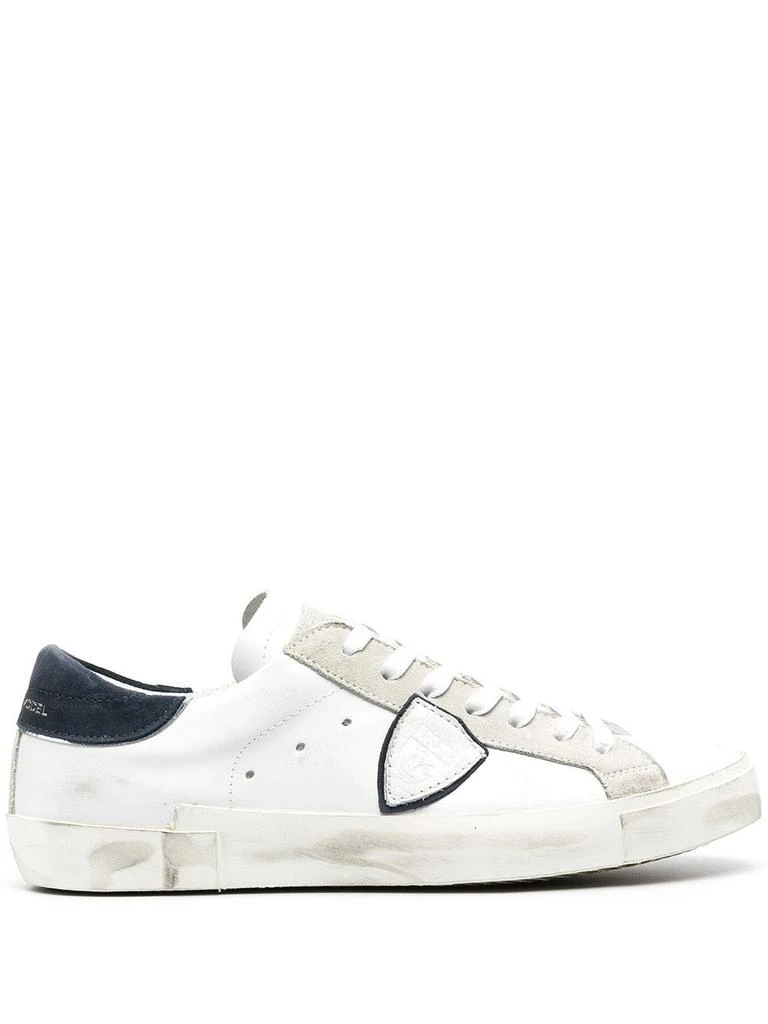 商品PHILIPPE MODEL|Philippe Model Men&#39;s  White Leather Sneakers,价格¥3659,第1张图片