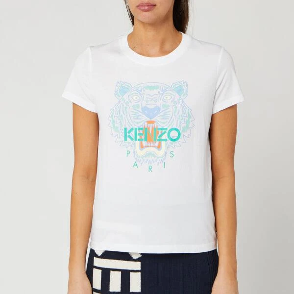 商品Kenzo|KENZO Women's 经典虎头T恤 - White,价格¥564,第1张图片