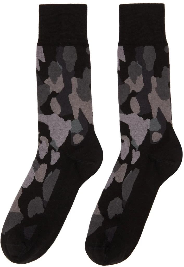 商品Paul Smith|Four-Pack Black Camouflage Socks,价格¥585,第3张图片详细描述