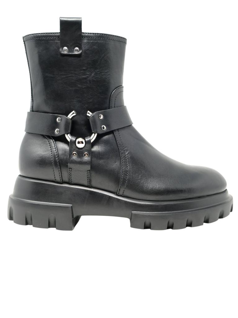 Agl Black Leather Ankle Boots商品第1张图片规格展示