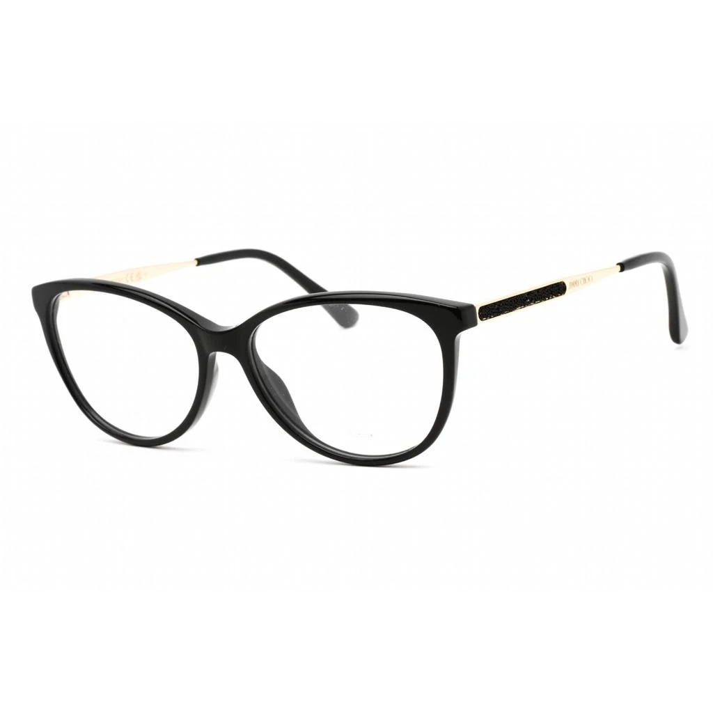 商品Jimmy Choo|Jimmy Choo Women's Eyeglasses - Full Rim Cat Eye Black Acetate/Metal | JC379 0807 00,价格¥546,第1张图片