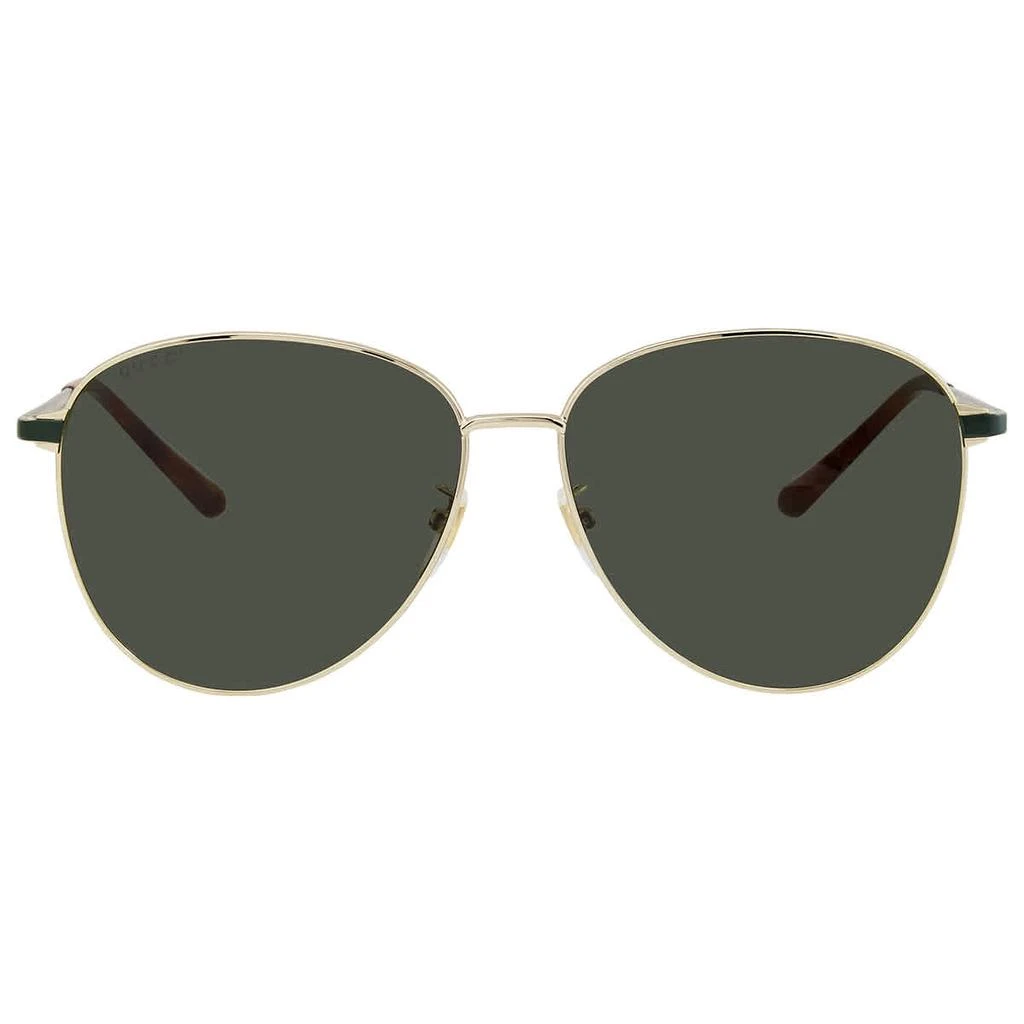商品Gucci|Gucci Green Pilot Mens Sunglasses GG0573SK 003 60,价格¥1006,第2张图片详细描述