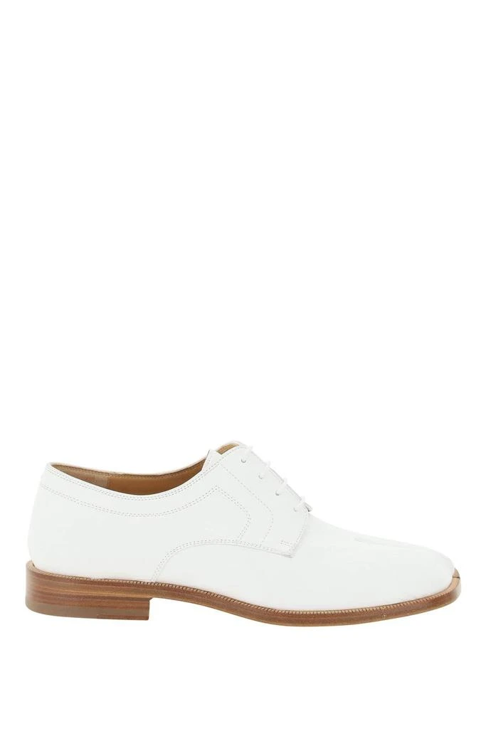 商品MAISON MARGIELA|PAPER EFFECT TABI LACE-UP SHOES,价格¥2632,第1张图片