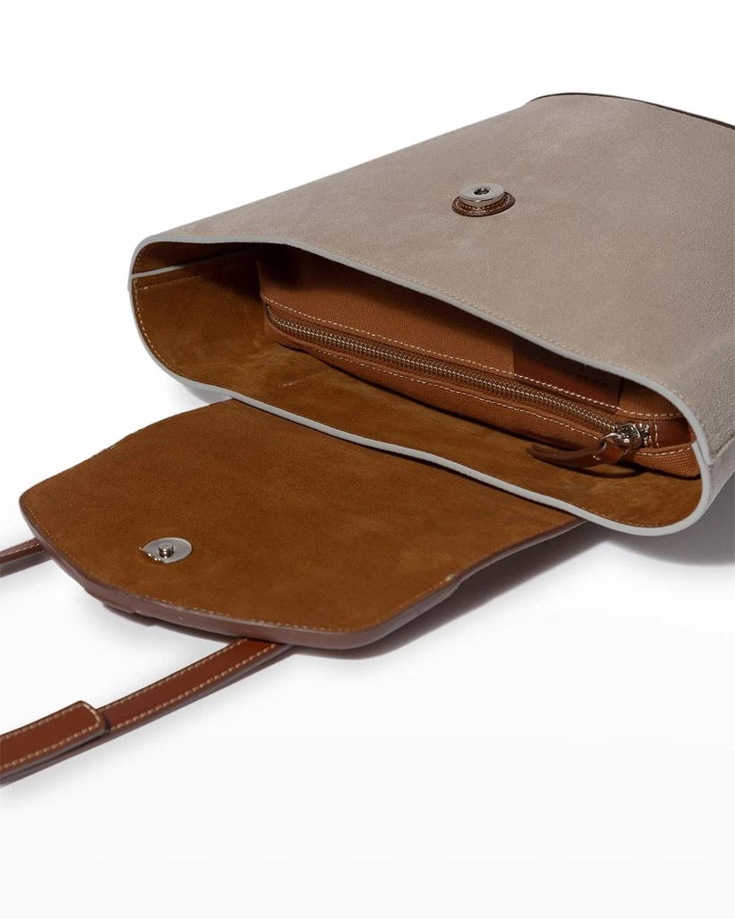 商品Hereu|Alqueria Mix-Leather Top-Handle Bag,价格¥1061,第4张图片详细描述