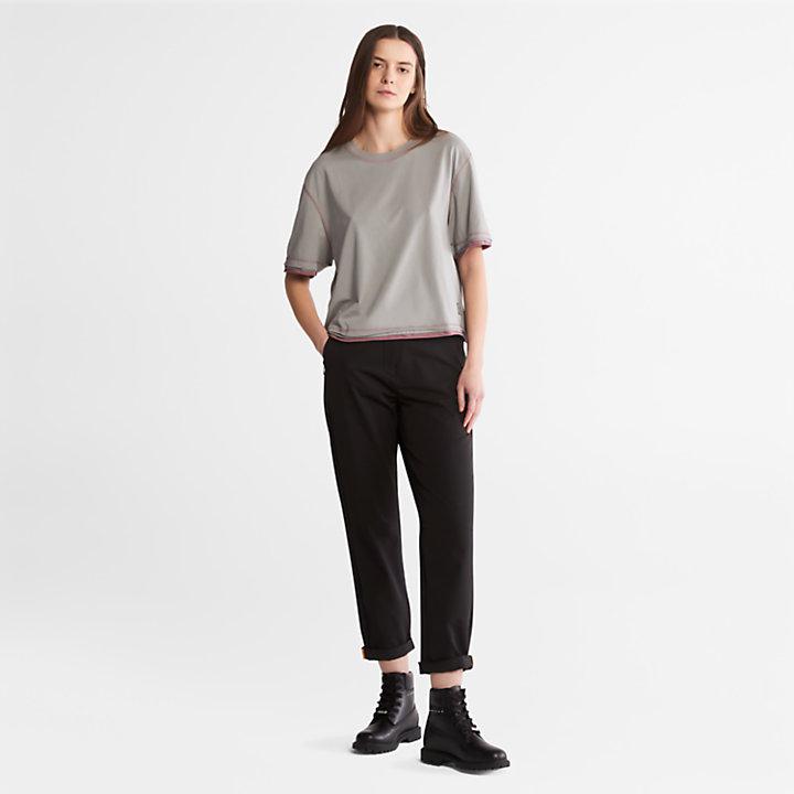 Anti-Odour Supima® Cotton T-Shirt for Women in Grey商品第3张图片规格展示