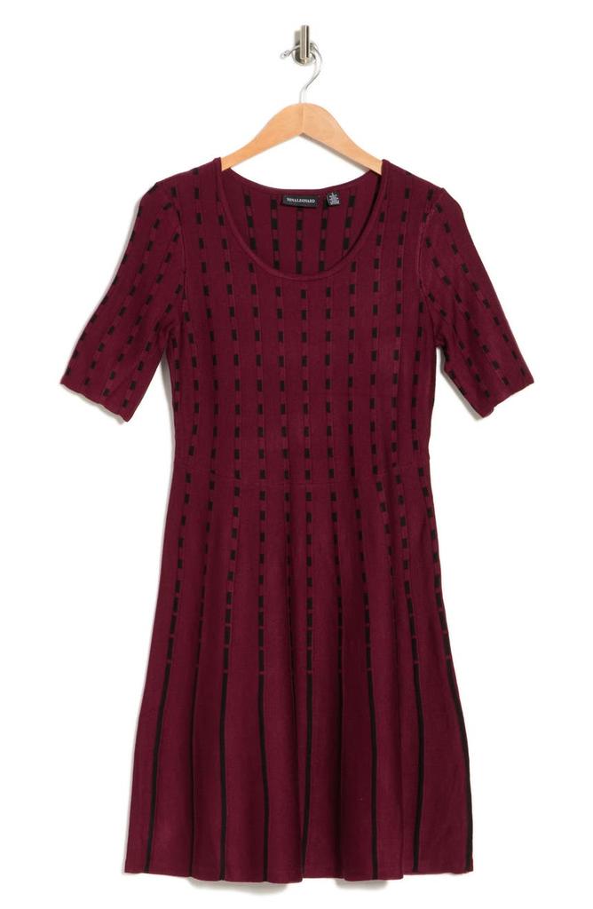 Elbow Sleeve Fit & Flare Sweater Dress商品第3张图片规格展示