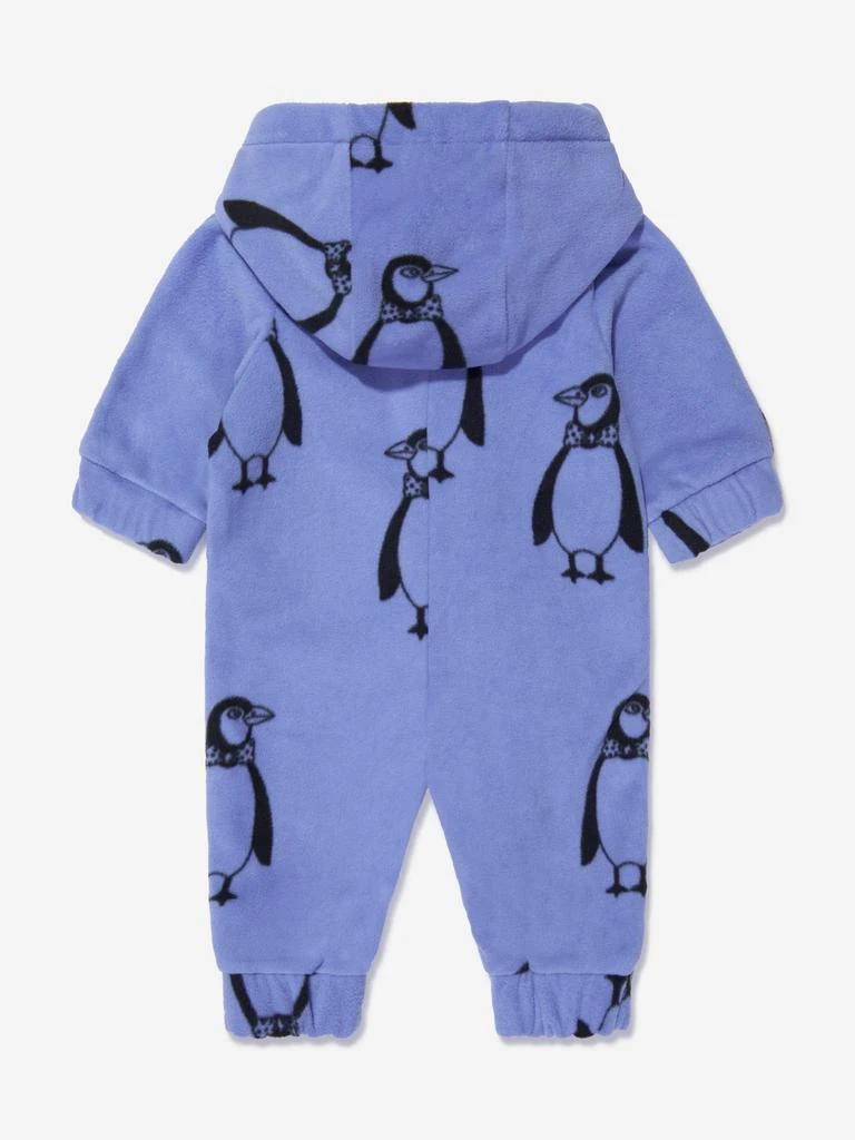 商品Mini Rodini|Mini Rodini Baby Penguin Fleece Onesie in Blue,价格¥262,第2张图片详细描述