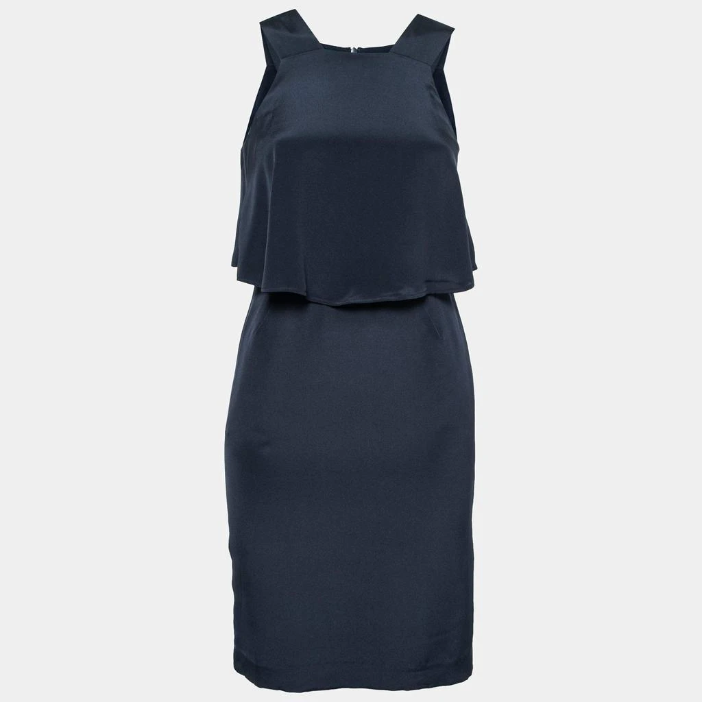 商品[二手商品] Theory|Theory Uniform Blue Silk Ruffled Overlay Landale B Dress XS,价格¥825,第1张图片