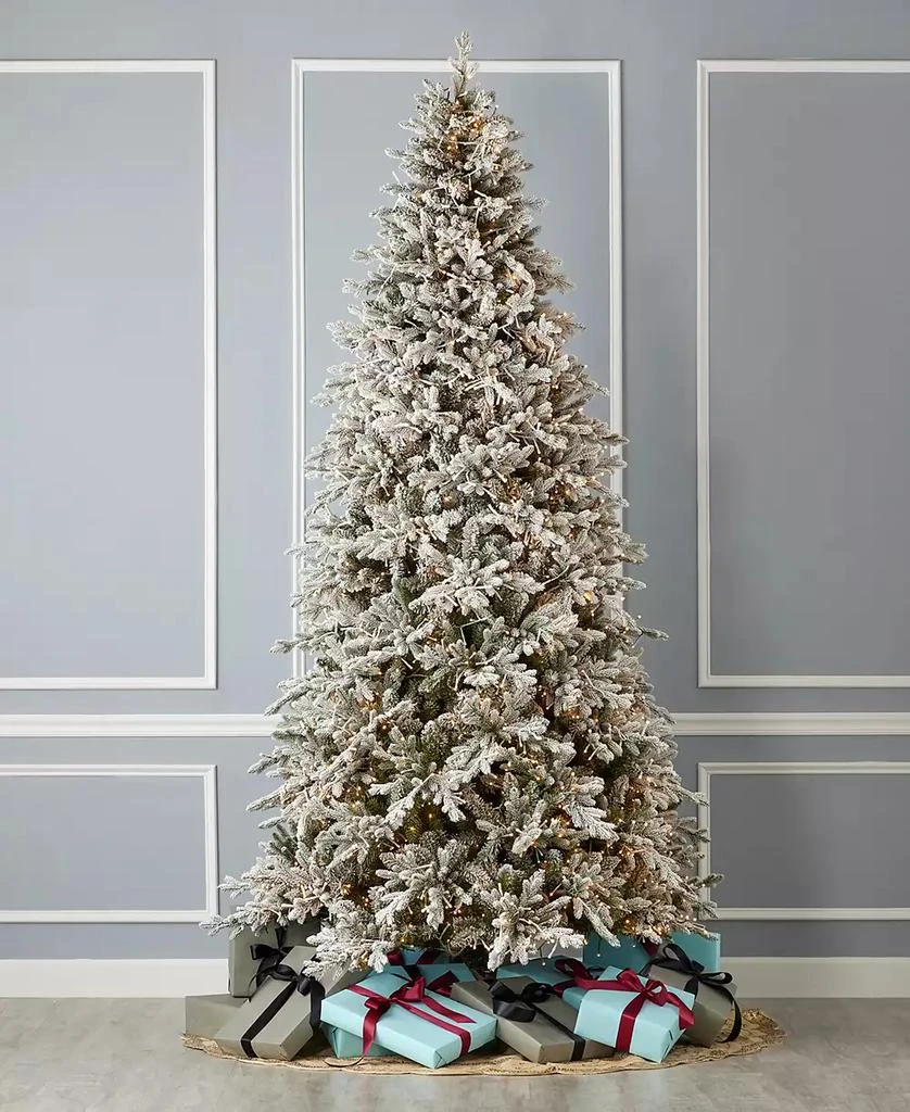 商品Seasonal|Dandan Flocked Pine 7.5' Flocked PE Mixed PVC Tree with Metal Base, 3936 Tips, 2200 Lights, EZ-Connect, Remote, Storage Bag,价格¥5983,第2张图片详细描述